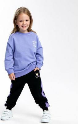 Толстовка, средней длины, размер 116, фиолетовый – фото 7