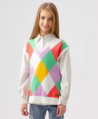 Жилет детский 123BBGJC36010013 мультицвет, 146