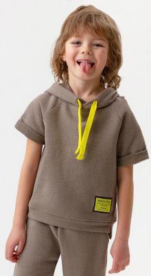 Худи детское 123BBBB16024400, хаки, 134 – фото 4