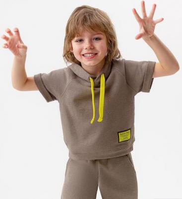 Худи детское 123BBBB16024400, хаки, 146