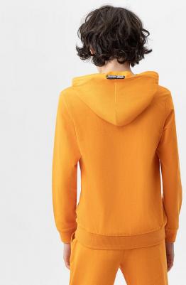 Худи со спущенным рукавом и манжетами оранжевое 222BBBB16026100 р.140 – фото 2