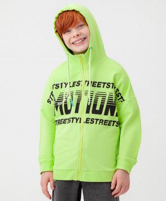 Толстовка детская 123BBBJC16154800 салатовый, 158 – фото 5