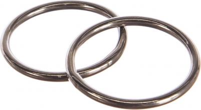 Кольцо D30 мм h-3 мм полированное нержав. сталь 2 шт. G1 0330