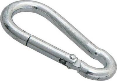 Карабин пружинный d8 мм 80 мм DIN 5299 – фото 2