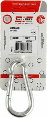 Карабин пружинный d8 мм 80 мм DIN 5299 – фото 4