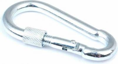 Карабин с предохранительной гайкой, 4 мм, 243400 – фото 1