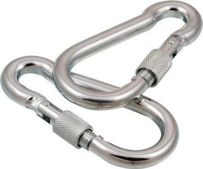 Комплект усиленных универсальных стальных карабинов HOME and DIY 4630017156429 – фото 2