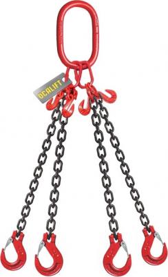 На цепные стропы ОСАЛИФТ устанавливается особая глазированная цепь с максимальной защитой от коррозии, что продлевает срок службы стропа в несколько 4673759215344