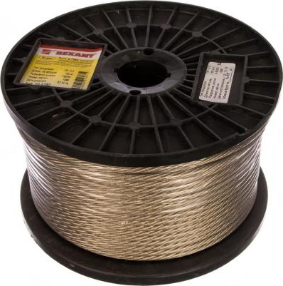 Трос стальной в ПВХ оплетке d=5,0 мм, прозрачный, цена за 1 шт – фото 1