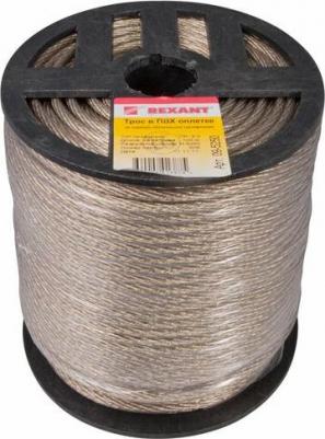 Трос стальной в ПВХ оплетке d=5,0 мм, прозрачный, цена за 1 шт