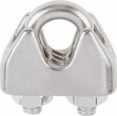 Зажим для стальных канатов М3 нержавеющая сталь А4 4 штуки SMZ1-02258-4 – фото 1