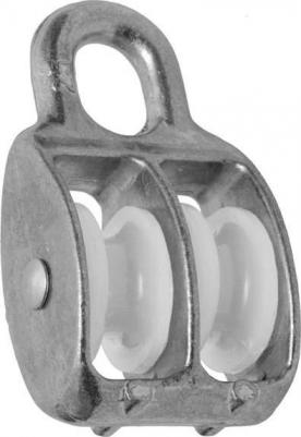 блок для троса двойной 25 мм 1 шт – фото 1