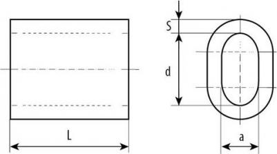 Оцинкованный зажим троса 4-304475-02 – фото 1