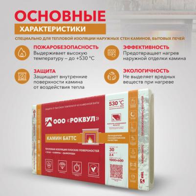 Тепловая изоляция Камин Баттс (цена указана за 4 плиты) – фото 6