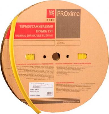 Термоусаживаемая трубка ТУТ нг 40/20, желтая, рулон PROxima tut-40-y