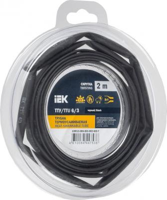 Трубка термоусадочная ТТУ нг-LS 6/3 черная (2м/упак), цена за 1 упак – фото 5