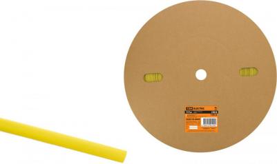 Термоусаживаемая трубка ТУТнг 8/4 желтая (100 м/ролл) SQ0518-0009