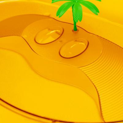 Террариум открытый, 40х28х9,5 см, оранжевый – фото 6