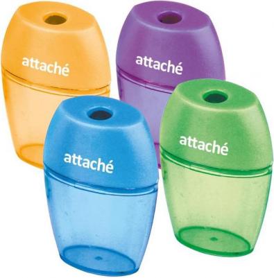 Точилка Bright Colours 1 отв., цветной контейнер, ассорти – фото 2