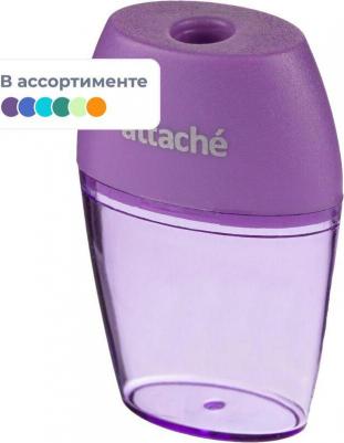 Точилка Bright Colours 1 отв., цветной контейнер, ассорти – фото 3