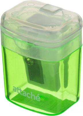 Точилка на 1 отвт, прямоуг, с цветным контейнером, ассорти – фото 1