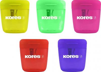 Точилка для карандашей Deposito 1X пластиковая с контейнером в ассортименте – фото 1