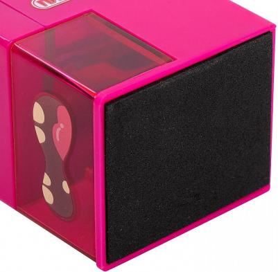 Точилка механическая "Монстрик", корпус розовый, для чернографитных и цветных карандашей, 229716 – фото 5