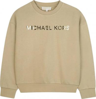 Хлопковая толстовка для девочки, бежевый