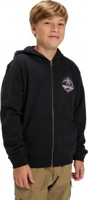 Детская толстовка на молнии с графическим принтом, темно-зеленый – фото 8