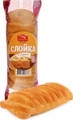 Слойка сдобная с сыром 90 г