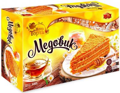 Торт песочный Медовик 380 г – фото 1