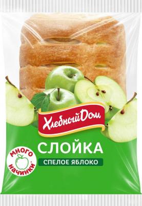 Слойка с яблоком 55 г