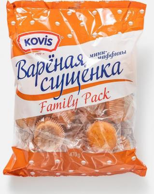 Мини-маффины Вареная сгущенка 470г (упаковка 3 шт.) – фото 1