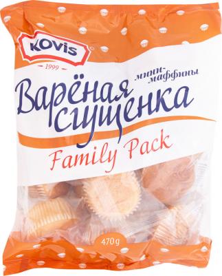 Мини-маффины Вареная сгущенка 470г (упаковка 3 шт.)