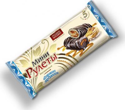 Мини-рулеты бисквитные с начинкой Варёная сгущёнка,175 г – фото 1