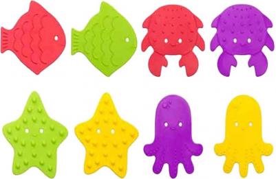 Антискользящие мини-коврики для ванны, 8 шт – фото 5