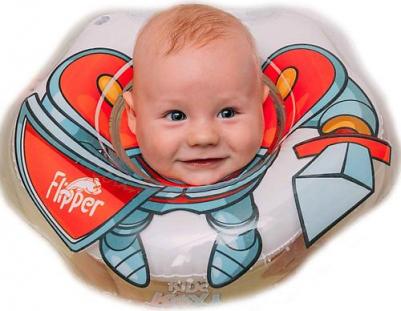 Круг на шею Flipper для купания малышей Рыцарь – фото 1