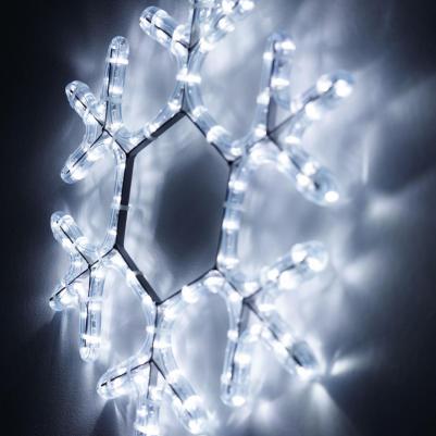 Светодиодная фигура Снежинка ARD-Snowflake-M7-450X375-126Led White 034249 – фото 1