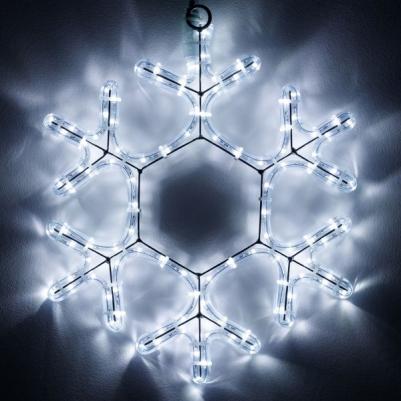Светодиодная фигура Снежинка ARD-Snowflake-M7-450X375-126Led White 034249