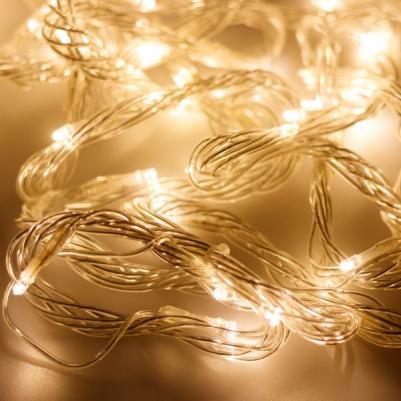 Светодиодная гирлянда нить 230V теплый белый Warm 025917