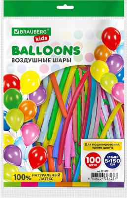 Шары воздушные для моделирования 5х150см 100 штук