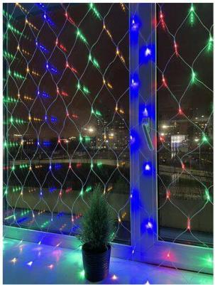 электрогирлянда Гирлянда светодиодная Б0041901 Сеть разноцветный свет 180 светодиодов – фото 13