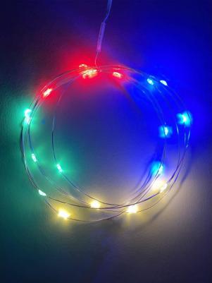 ENIN-2M ENIN-2M Гирлянда LED Нить 2 м мультиколор, АА, IP20, цена за 1 шт – фото 5