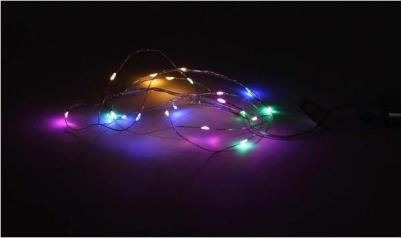 ENIN-2M ENIN-2M Гирлянда LED Нить 2 м мультиколор, АА, IP20, цена за 1 шт – фото 6
