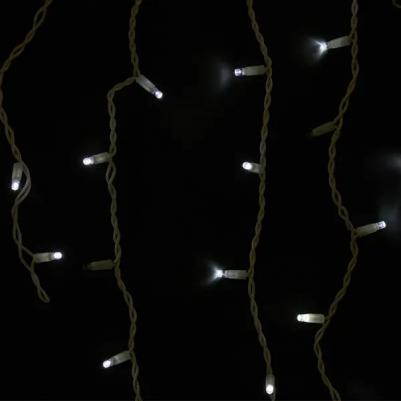 ERAPS-BK2 Гирлянда ERAPS-BK2 светодиодная новогодняя бахрома 2x1 м холодный белый свет 120 LED, цена за 1 шт