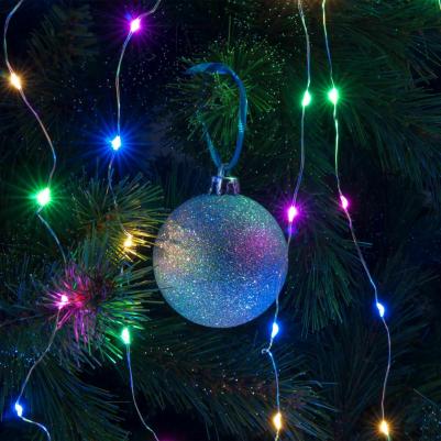 Новогодняя гирлянда занавес "роса" 200-006 мульти с 8 режимами работы 2*2,6М – фото 5