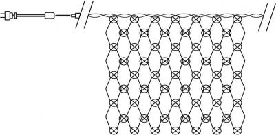 Гирлянда 230V 360 LED 3х2,7м, 5000К, 18W, IP 20, сетевой шнур 3м в комплекте, CL31, цена за 1 шт – фото 6