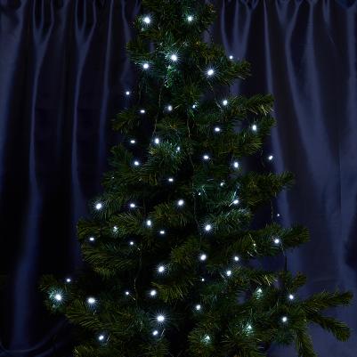 Гирлянда 230V 400 LED 40м, 2700K, с эффектом стробов, IP 44, шнур 3м, CL07, цена за 1 шт – фото 2