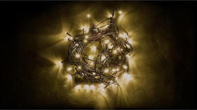 Гирлянда 230V 400 LED 40м, 2700K, с эффектом стробов, IP 44, шнур 3м, CL07, цена за 1 шт – фото 5