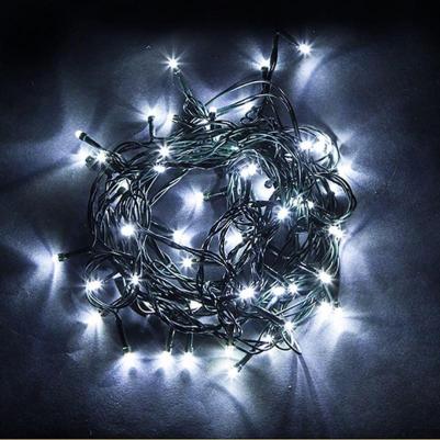 Гирлянда 230V 400 LED 40м, 2700K, с эффектом стробов, IP 44, шнур 3м, CL07, цена за 1 шт – фото 6